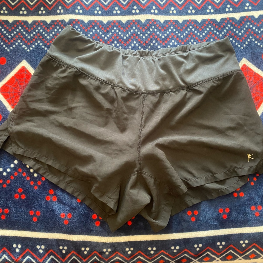 Black and gray athletic shorts